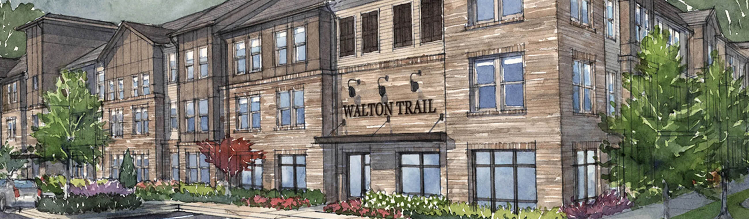 detailed drawing of Walton Trail Apartments